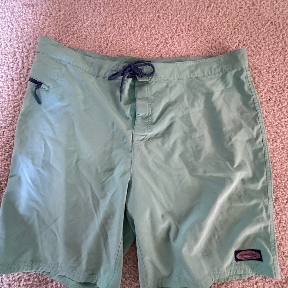 Vineyard Vines Light Green Swim Board Shorts